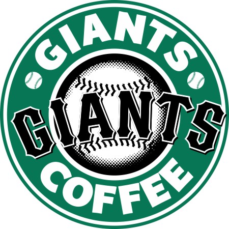 San Francisco Giants Starbucks Coffee Logo vinyl decal